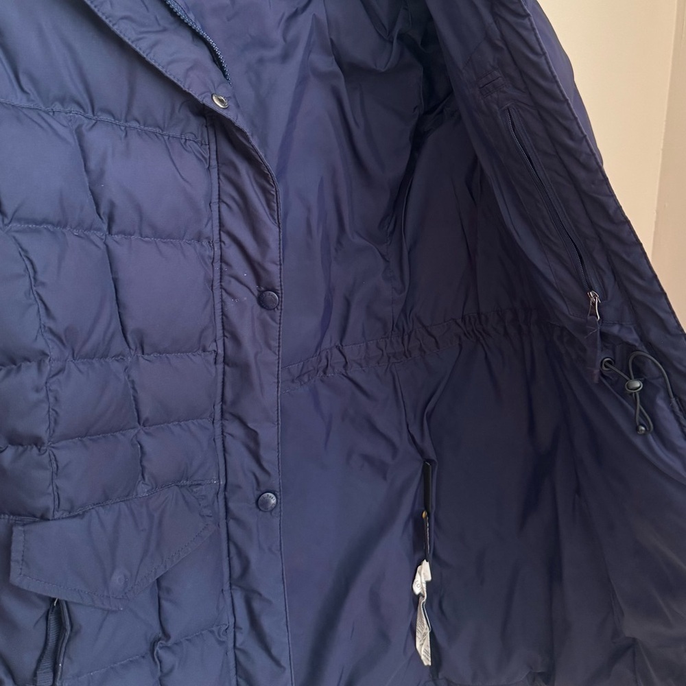 L.L.Bean Women’s DownTek Thigh Length Puffer Coat Size Small Navy Winter Jacket - Picture 6 of 10